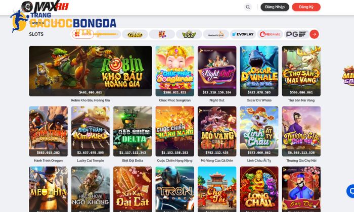 Max88 - Sân chơi cá cược bóng đá đẳng cấp hàng đầu Slots game