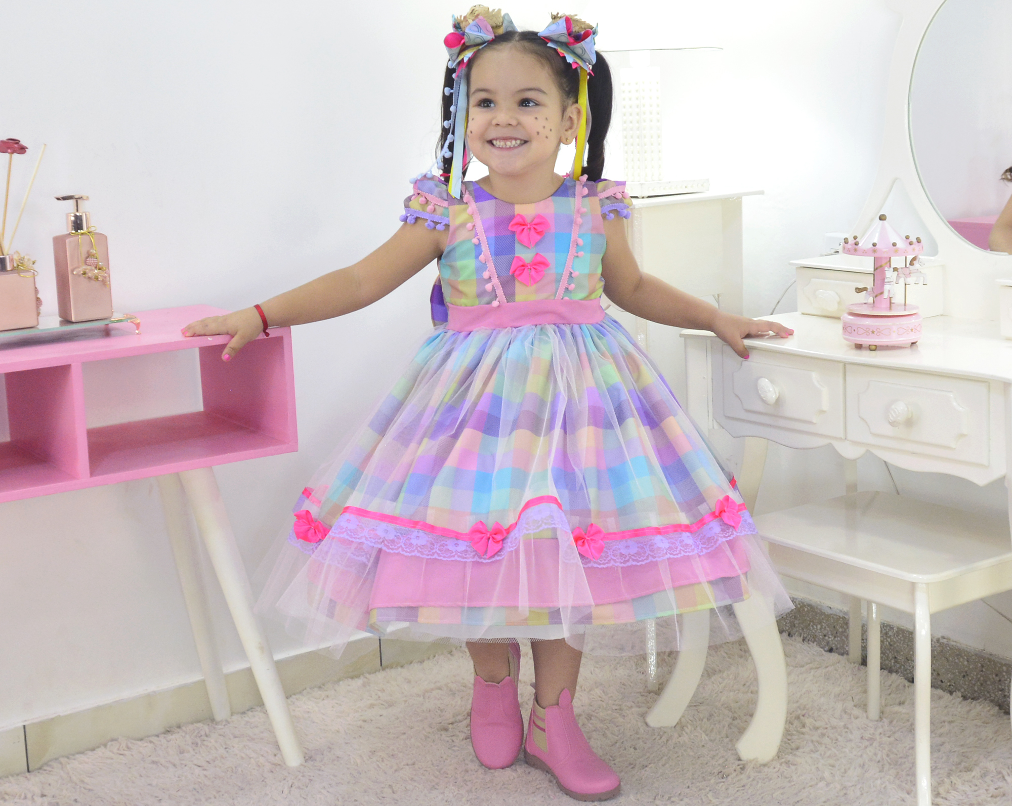 vestido de quadrilha infantil