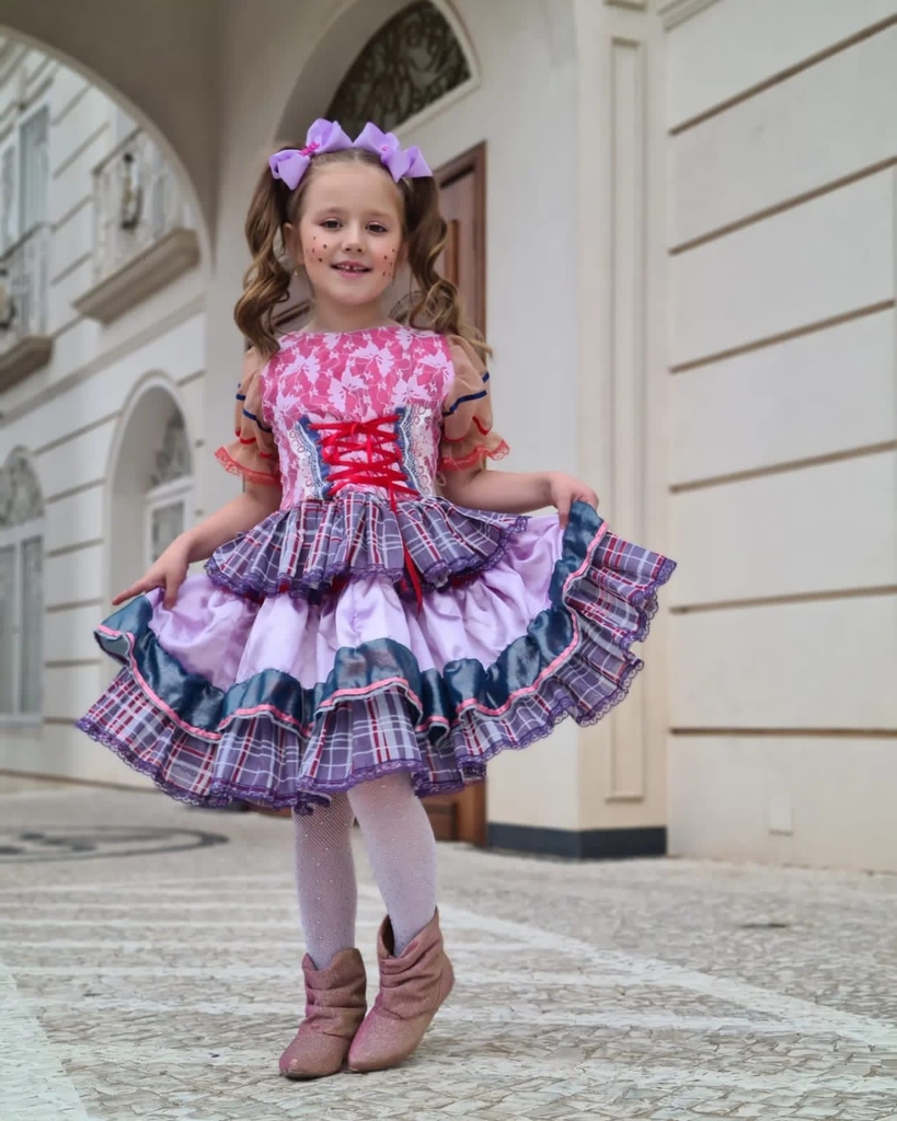 vestido de quadrilha infantil