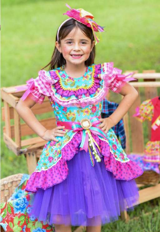 vestidos de quadrilha infantil