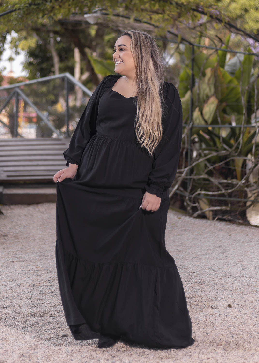 vestidos longos plus size