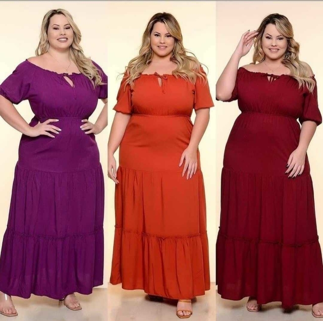 vestidos longos plus size