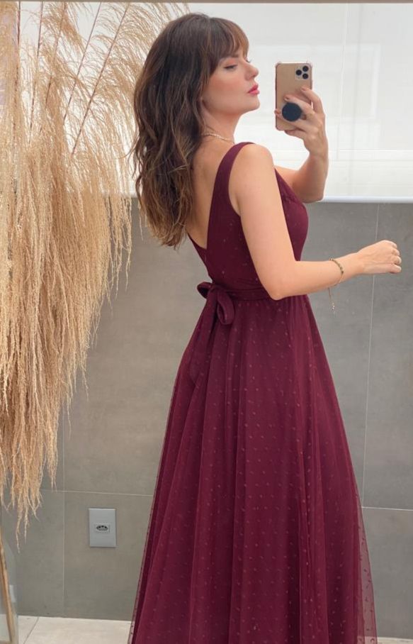 vestidos marsala