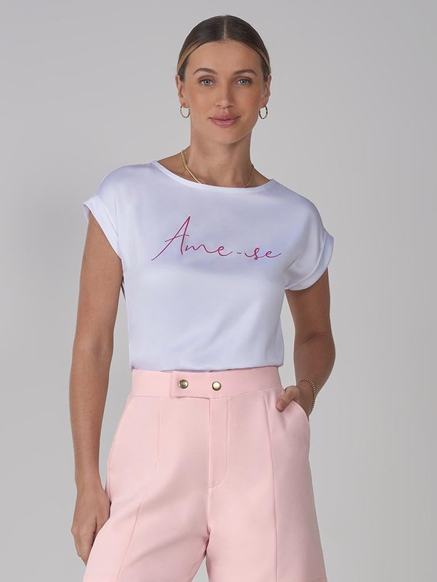 blusa branca feminina