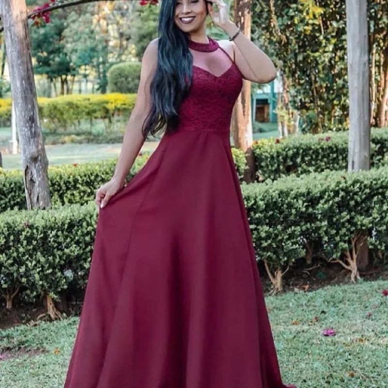 vestido marsala para madrinhas