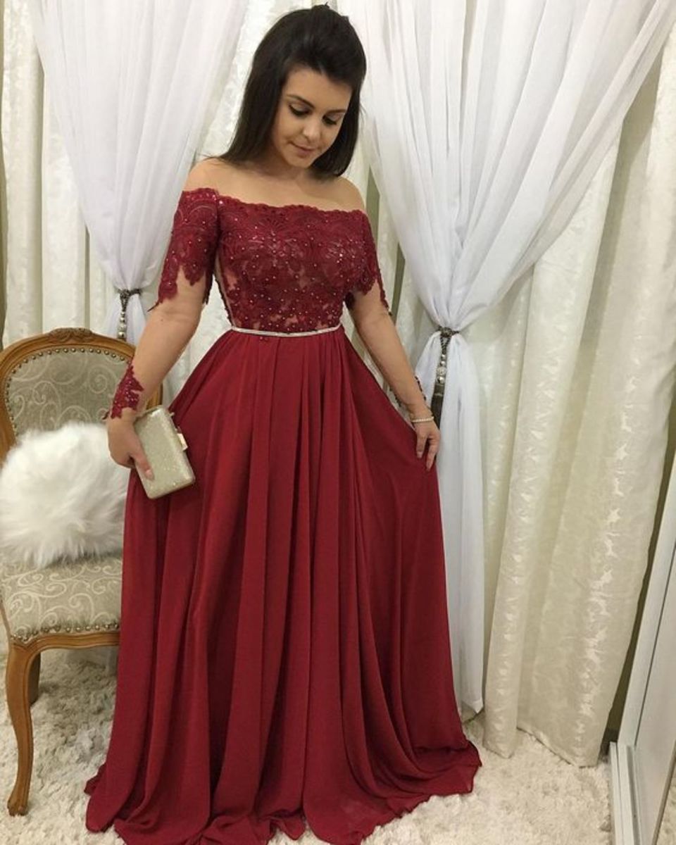 vestido marsala