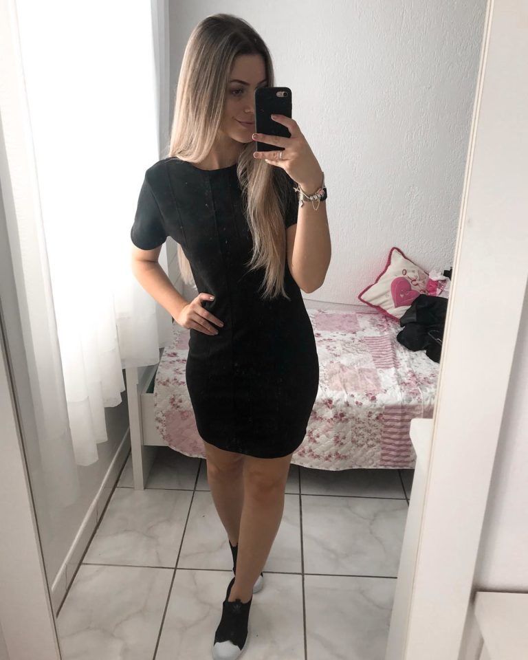 vestido tubinho preto