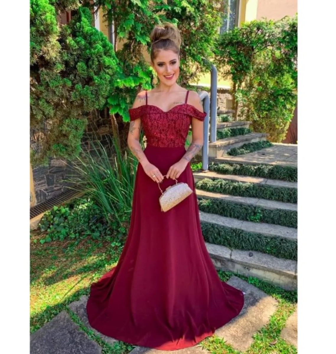 vestido marsala