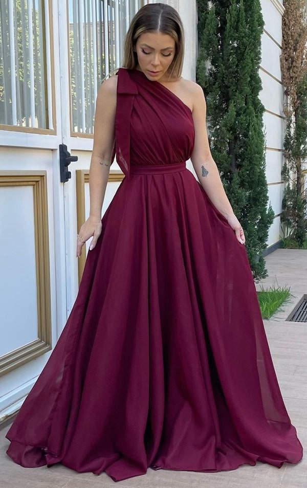 vestido marsala