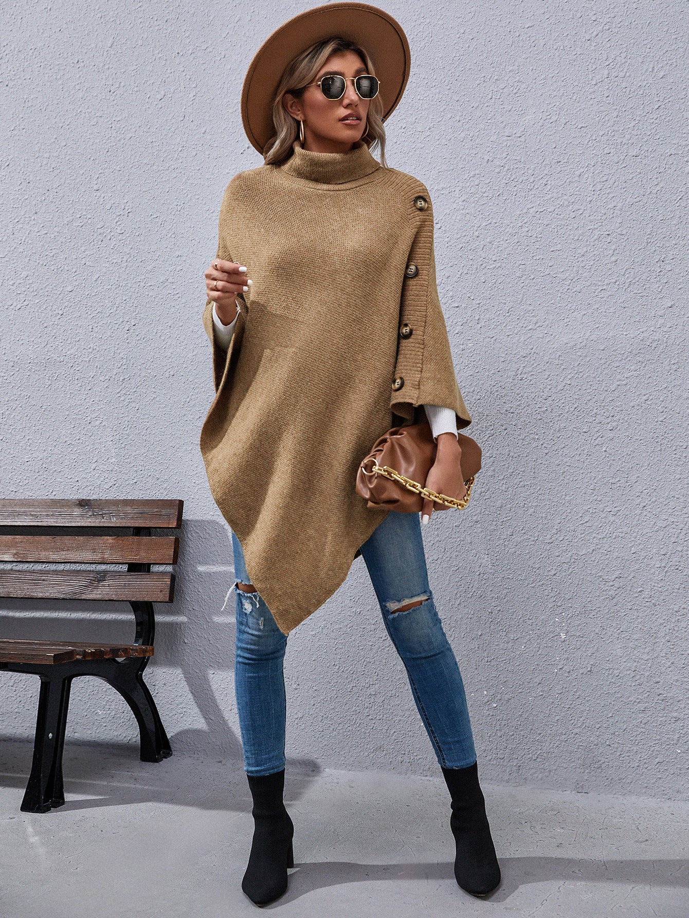 poncho feminino