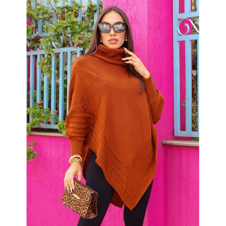 poncho feminino