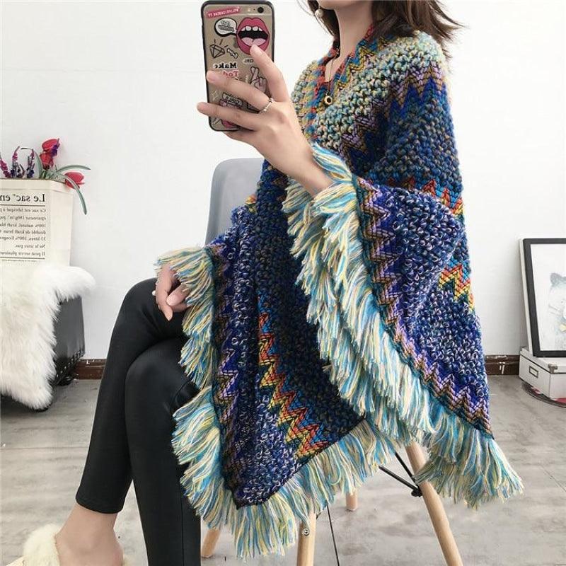 poncho feminino