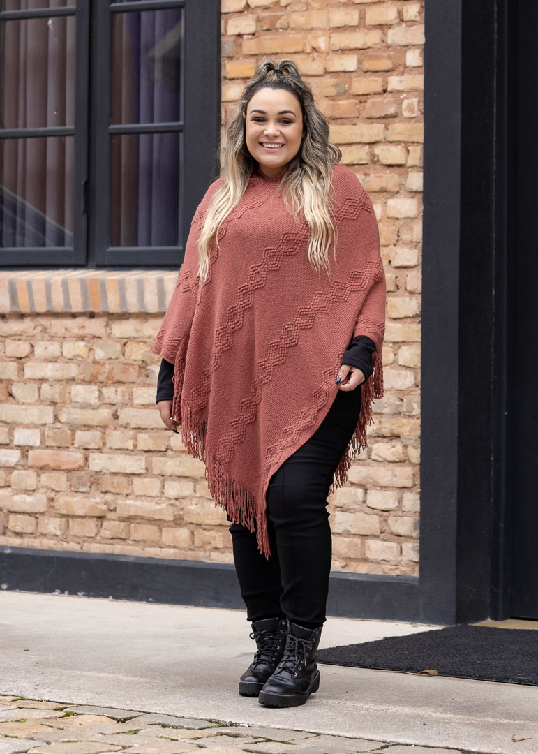 poncho feminino