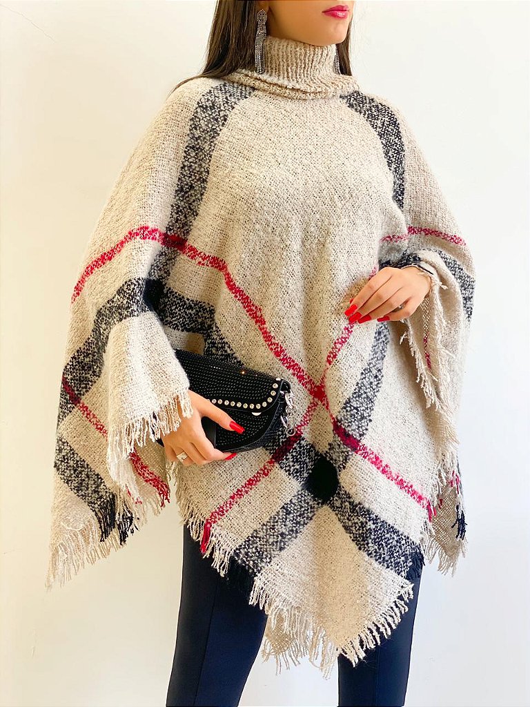 poncho feminino