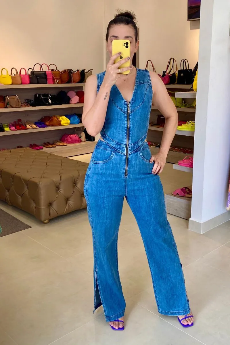 O que fazer e o que não fazer para usar macacão jeans - Victoria Wardrobe