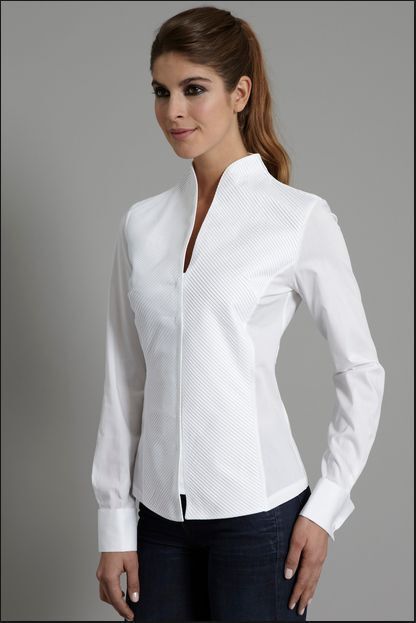 collarless dress shirt