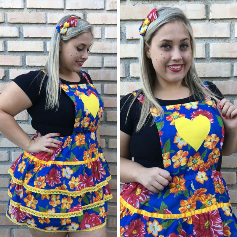 Vestido Plus Size de Festa Junina