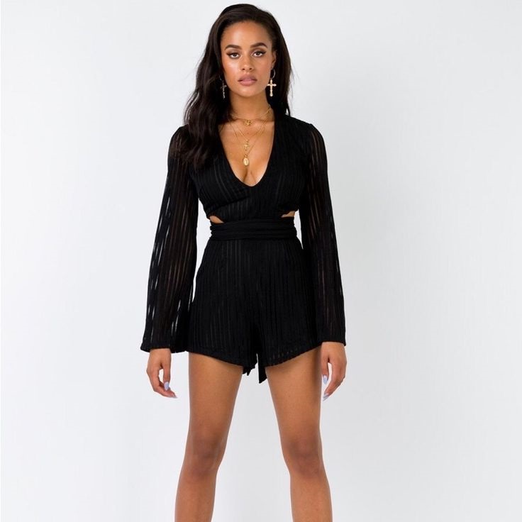 Black Romper Style Inspo