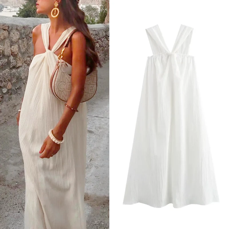 vestido branco longo