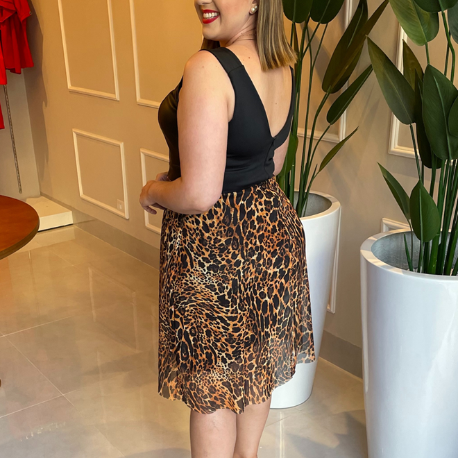 vestido de couro plus size