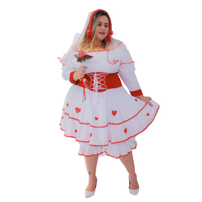 Vestido Plus Size de Festa Junina