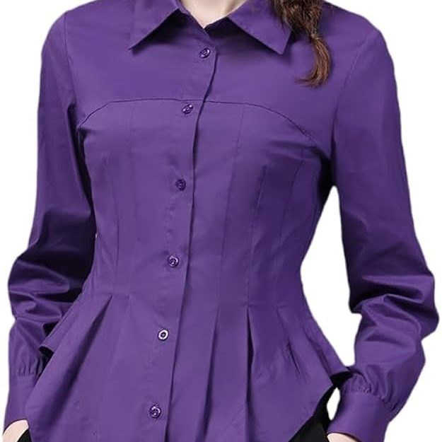 purple blouse