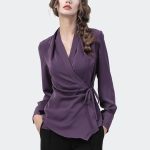 purple blouse