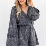 bell sleeve romper