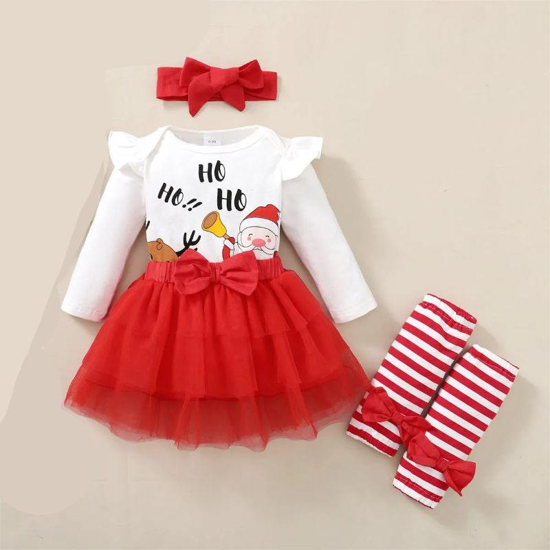 baby girl first christmas outfit