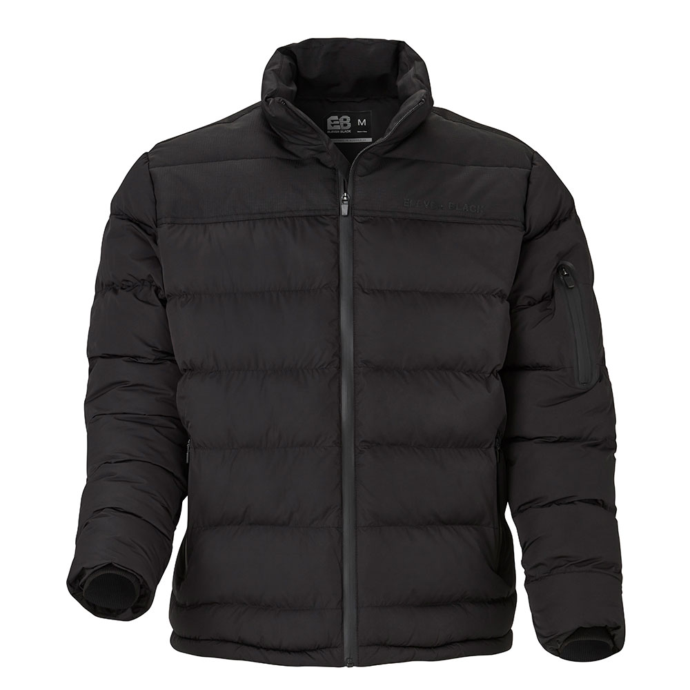 black puffer jacket