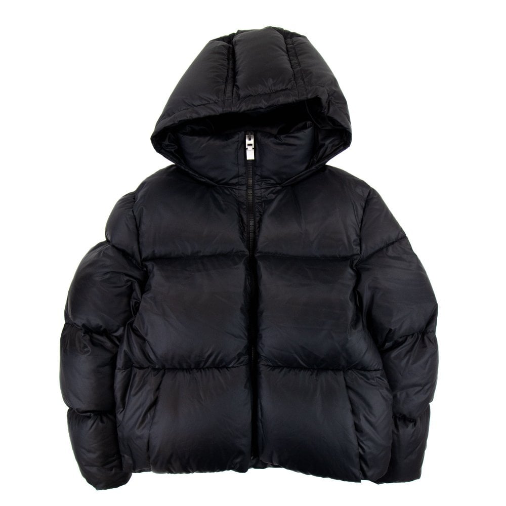 black puffer jacket