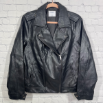 faux leather jacket