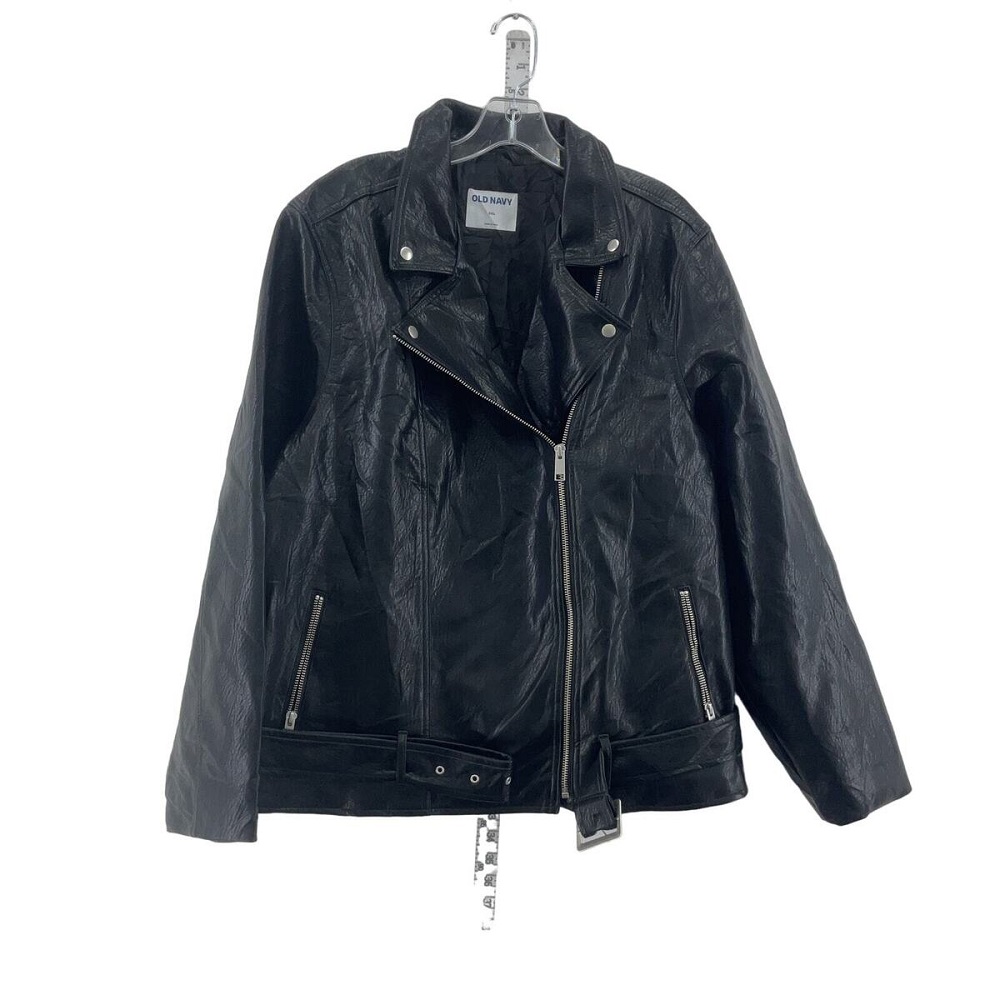 faux leather jacket