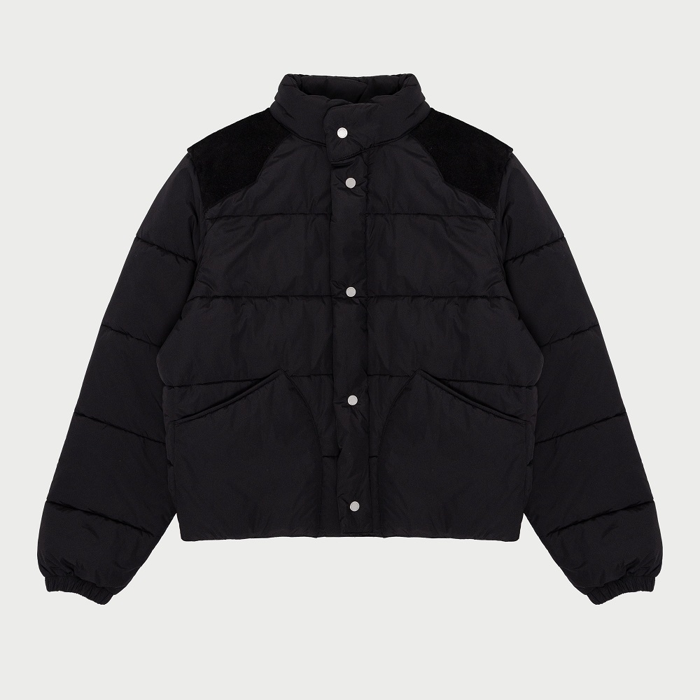 black puffer jacket