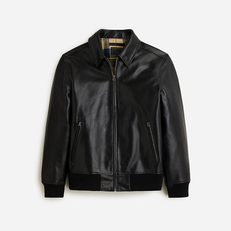 Black leather jacket