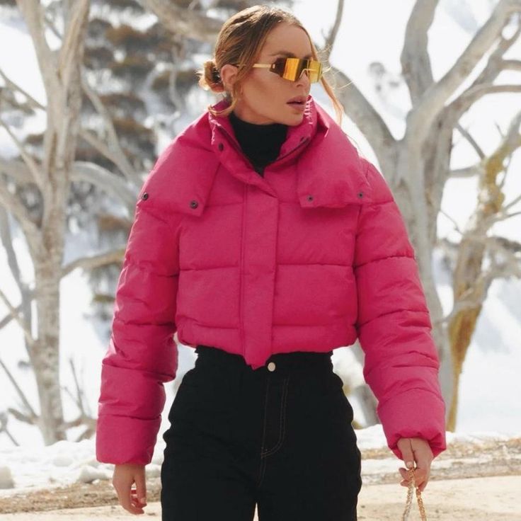 cropped ski jacket