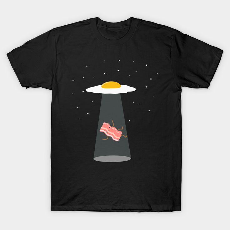 black graphic tee