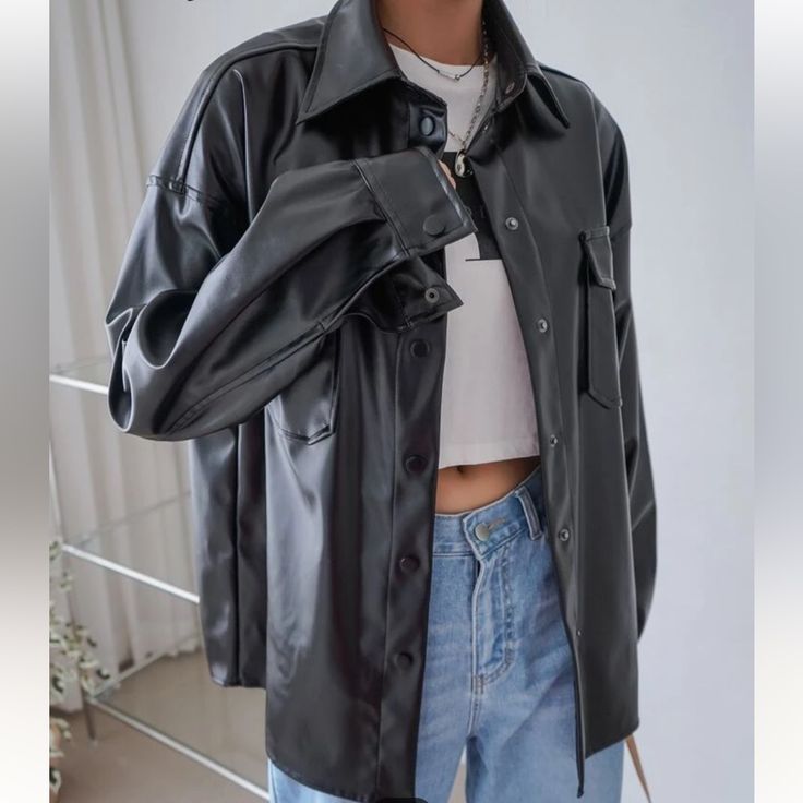 Leather outerwear