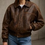 vintage leather jacket