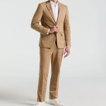 Slim Fit Cotton Blend Suit Jacket