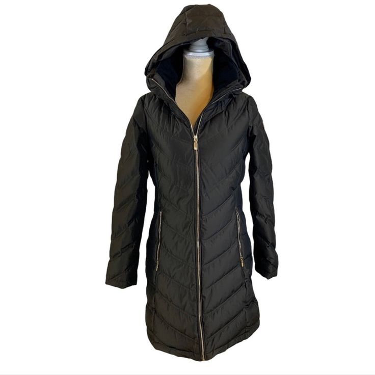black puffer coat