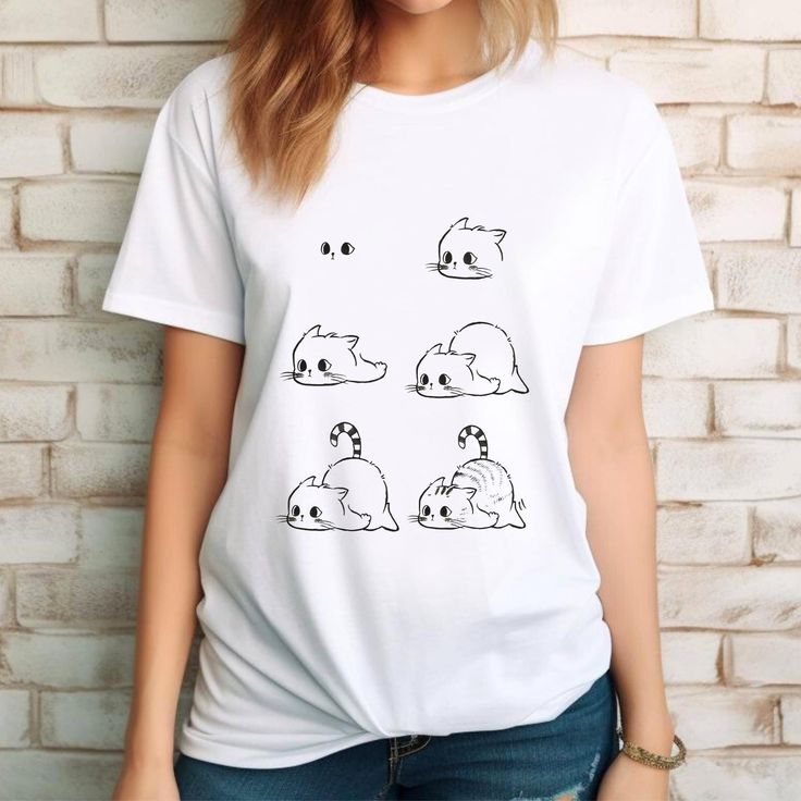 white graphic tee
