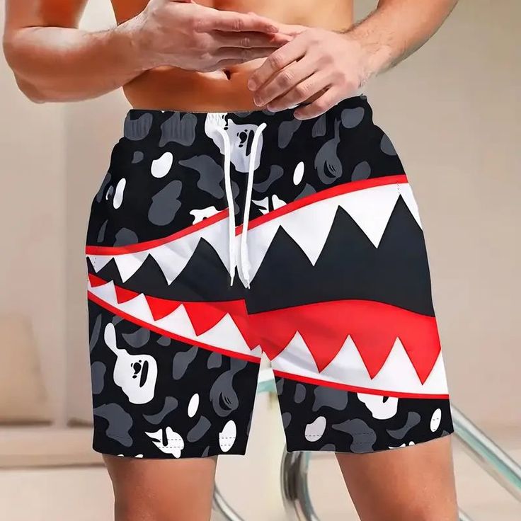 Shark Mouth 3D Printed Shorts