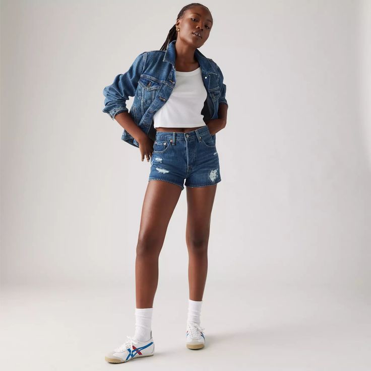 Women's High-Rise Sailor Jean Shorts