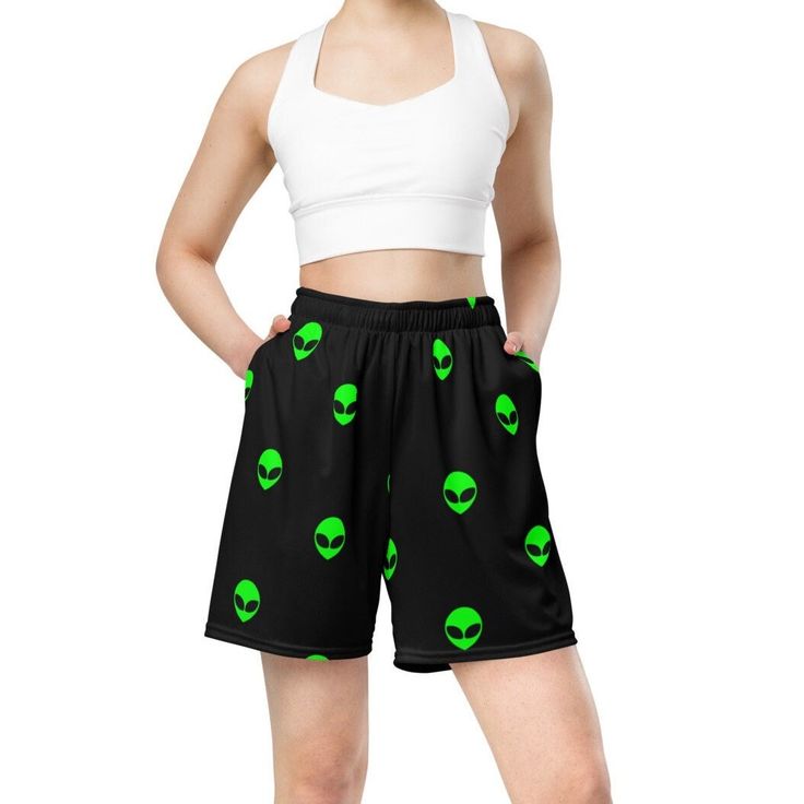 Alien print shorts