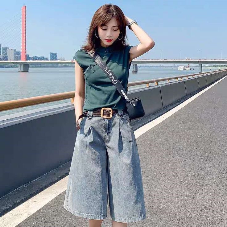 denim shorts