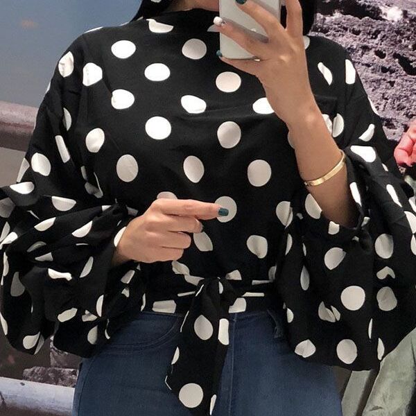 Black Polka Dot Shirt