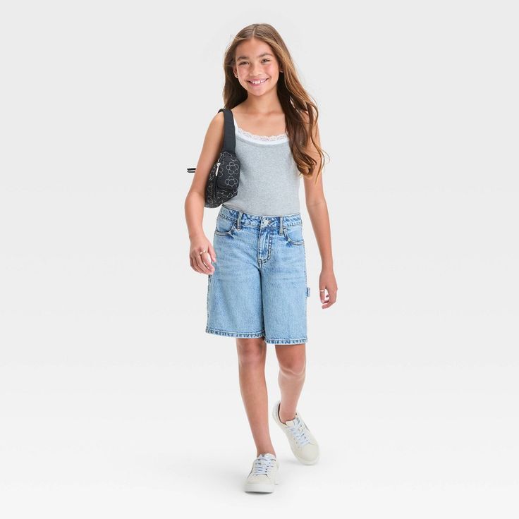 denim shorts