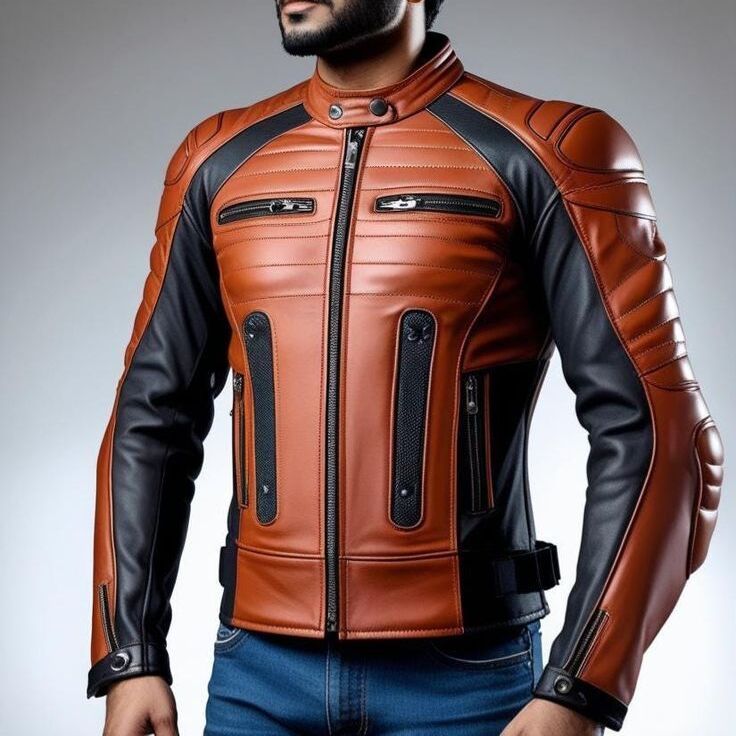 leather bikers jacket