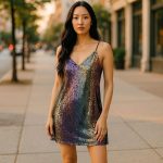 sequined dress